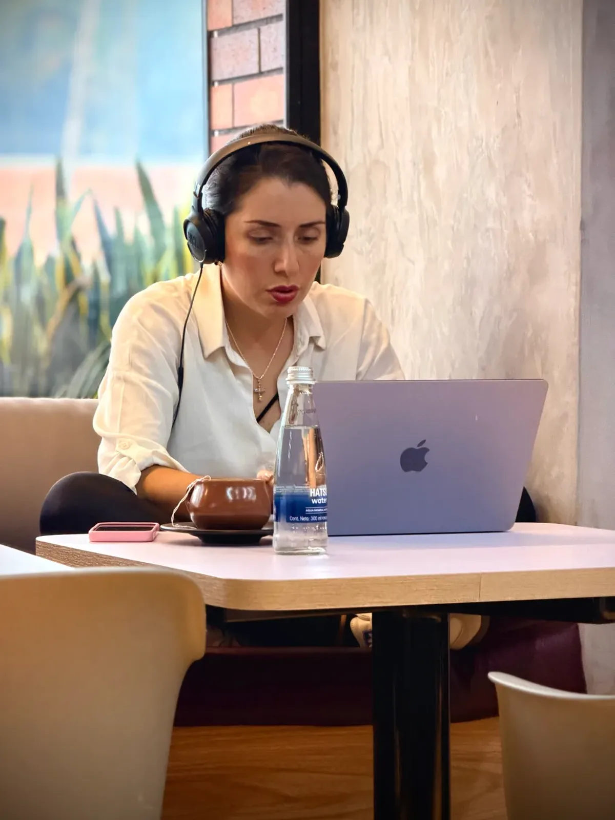 Two people in real conversation — practice the dialogues that matter at work.